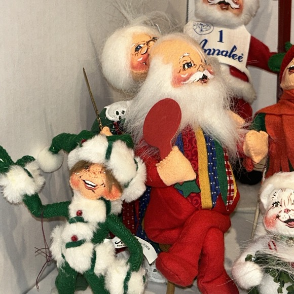 Annalee Mobilitee Workshop Christmas Santa Snowman Kitties Holiday Figurine Lot - Picture 2 of 7